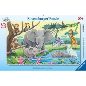 BarnPussel – African Animals 15 Bitar