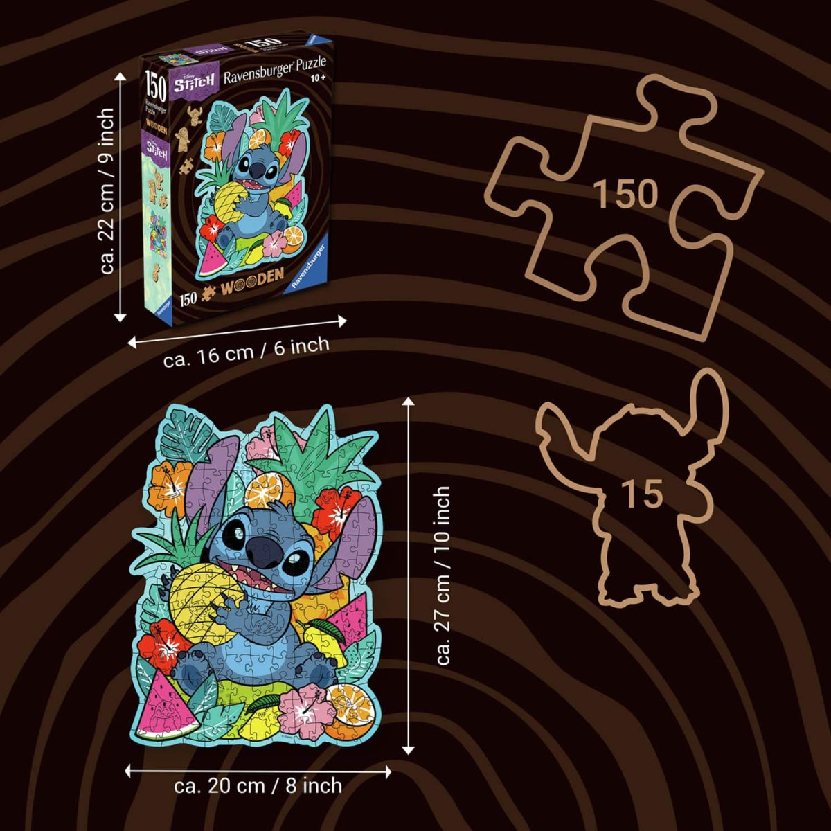 Träpussel – Disney Stitch 150 Bitar - Bild 4
