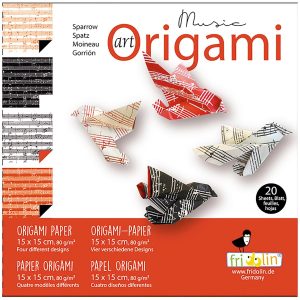 Pyssel – Art Origami: Musiknoter & Sparv – Normal