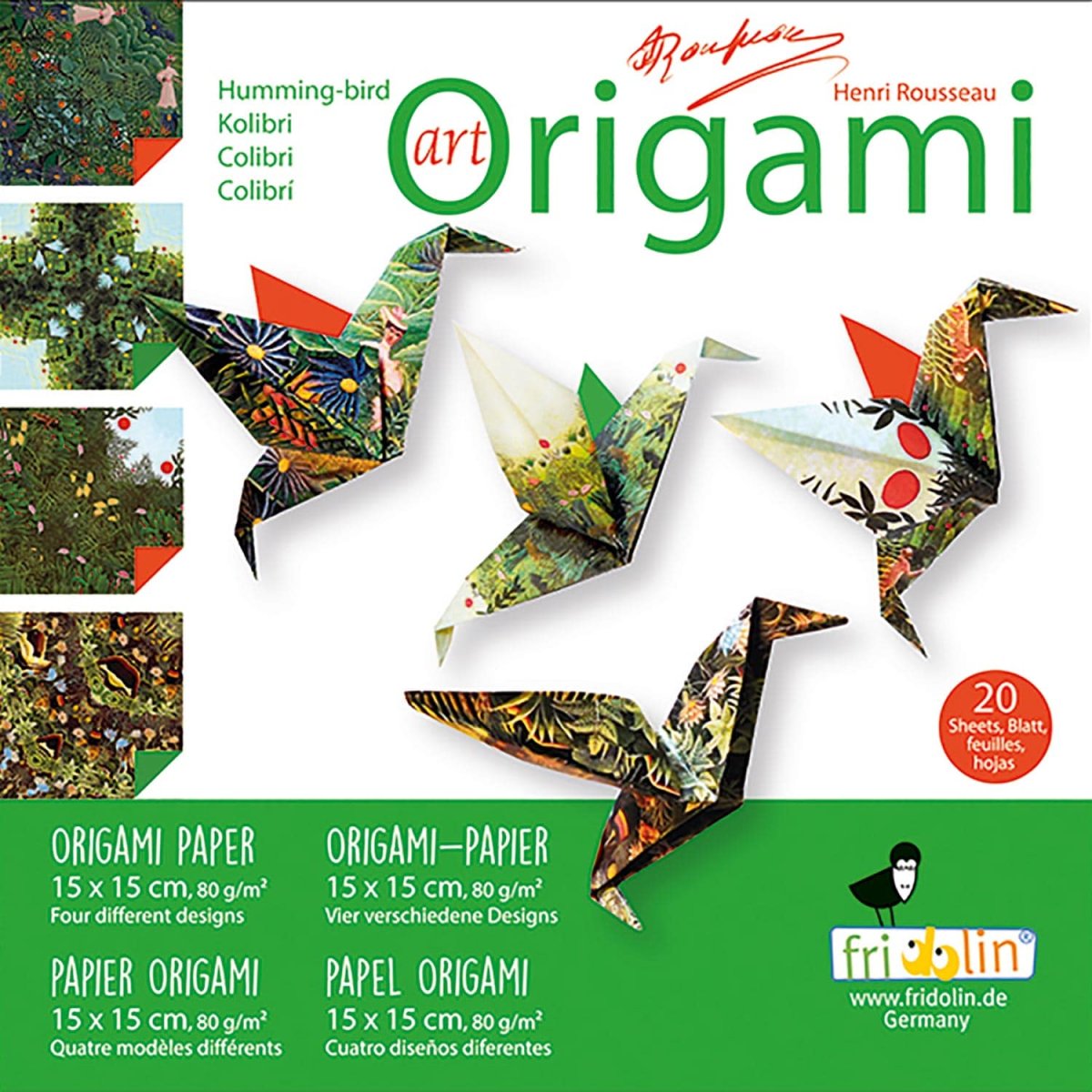 Pyssel – Art Origami: Henri Rousseau Kolibrier – Normal - Bild 2