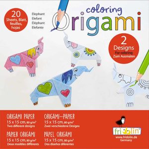 Pyssel – Coloring Origami – Elefanter
