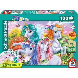 Barnpussel – Enhörningar 100 bitar
