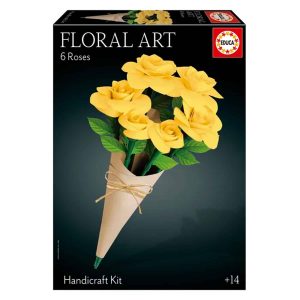 Pyssel – Blomsterkonst 6 Gula Roser