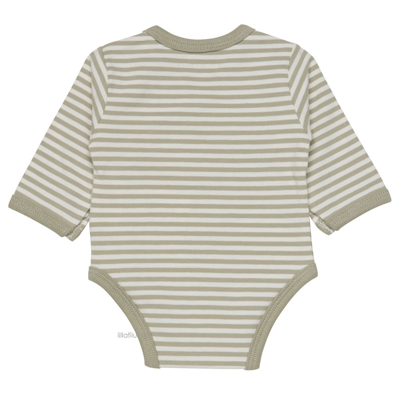 Body Bebis Nyfödd Strl 32-56 Omlott – Grön Randig - Bild 3