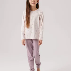 NKFNIGHTSET – Rosa pyjamas med rosetter