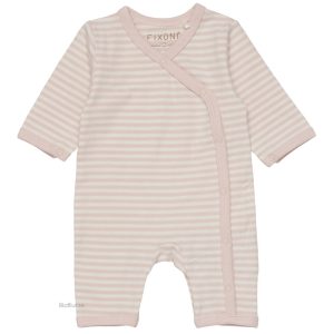 Prematur Pyjamas Sparkdräkt Rosa Randig – Strl 32-56