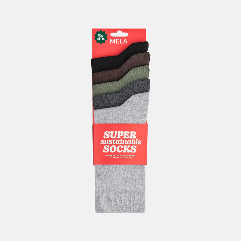 5-pack Super Sustainable Socks Forest Mix - MELA - Bild 2