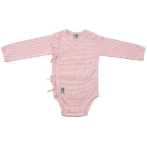 Body med knytband Rosa Ribbad 40-80 cl