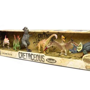 Dinosaurier Leksaker Rörliga 6-pack
