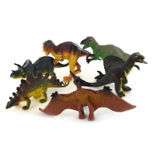 Dinosaurier Leksaksdjur Plastdjur 6-pack