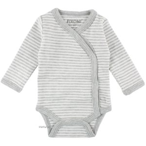 PrematurBody BabyBody Randig EKO Grå/Vit 32-56 cl