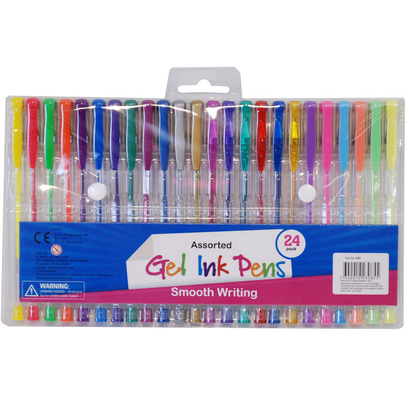 Glitterpennor / Gelé Pennor 24-pack - Bild 2