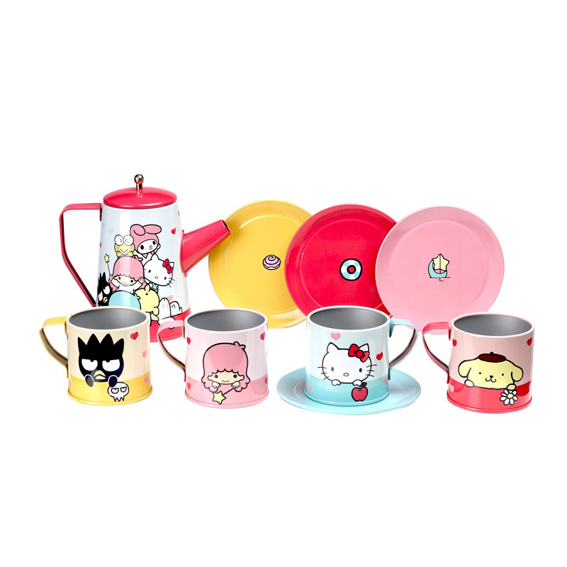 Leksaksservis Metall Hello Kitty / Kaffeservis Plåt - Bild 2