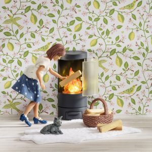 Lundby Braskamin Batteridriven
