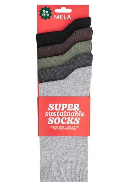 5-pack Super Sustainable Socks Forest Mix - MELA - Bild 4