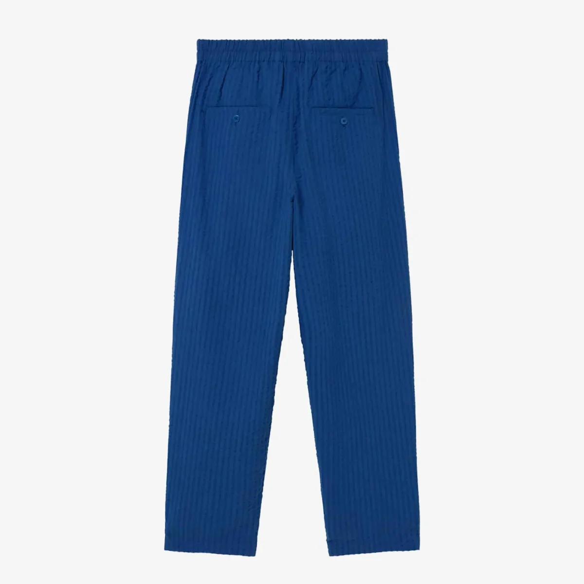 Luc Seersucker Loose Pants Blue Cobalt - Bild 6