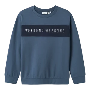 NKMVANCE – Blå sweatshirt