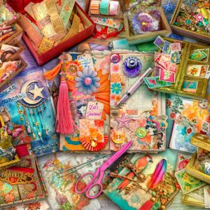 Pussel – The Junk Journaler’s Desk,500 Bitar