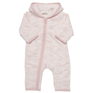 Overall Baby Prematur 44cl EKO – Blommig Rosa