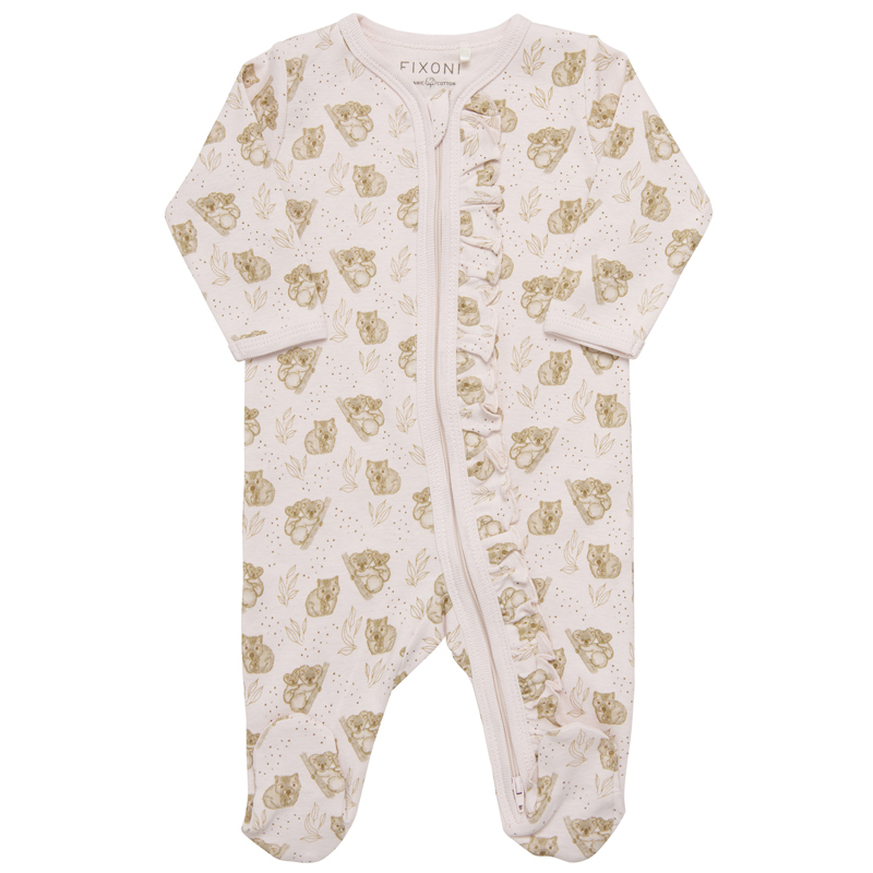 Prematurkläder Pyjamas Dubbel Dragkedja 44 cl Rosa - Bild 2