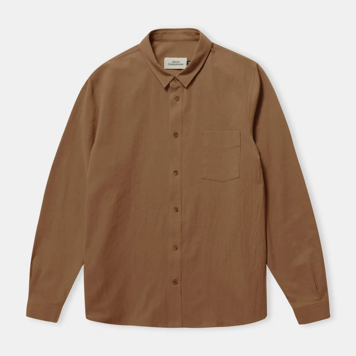 Simon Eco-Crinkle Shirt Caramel