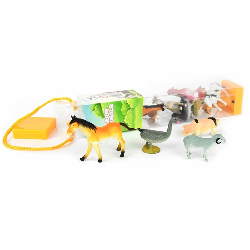 Små Leksaksdjur Plast Bondgårdsdjur 12-pack