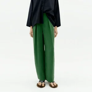 Cirila Cupro Pants Dill Green