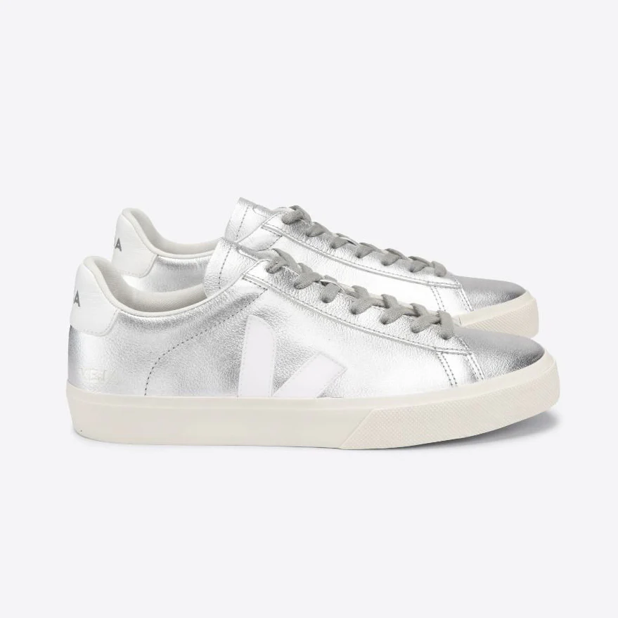 Campo Chromefree Leather Silver White - Men´s - VEJA - Bild 2
