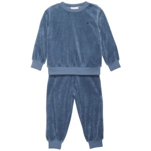 Velour Set Barn Blått – 80-104 cl